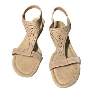 Beige Wedge Comfy Style & Co Sandals Size 12M